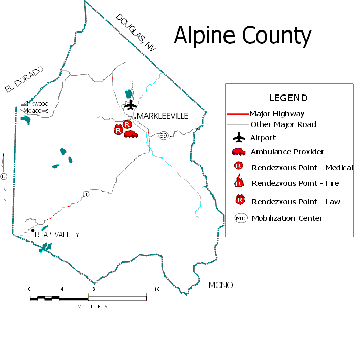 Alpine County Map